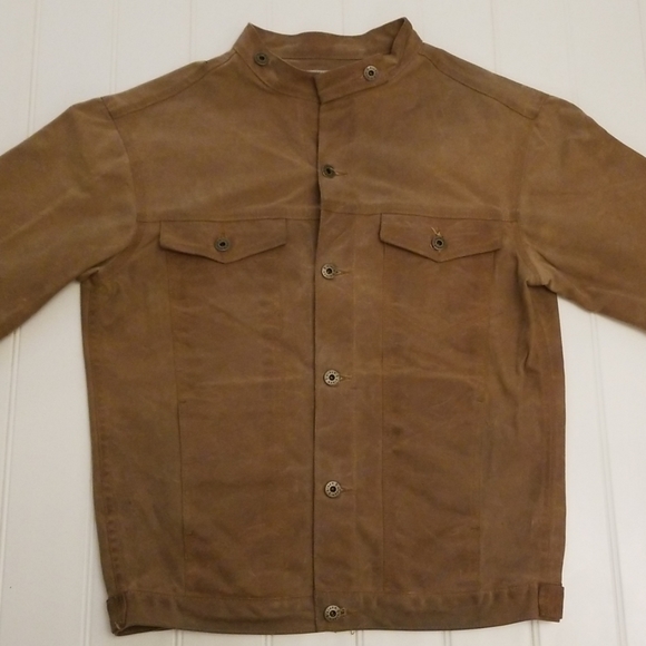 Ginew Wax Canvas Rider Jacket Mens 